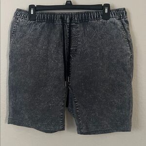 The Rail Men's Mineral Wash Black Shorts in Size 34